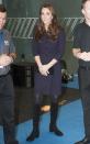 <p>For a sports workshop, Kate wore a chic shirtdress from Goat along with knee high boots by Stuart Weitzman. She also carried a coordinating bag by Stuart Weitzman. </p><p><i>[Photo: PA]</i></p>