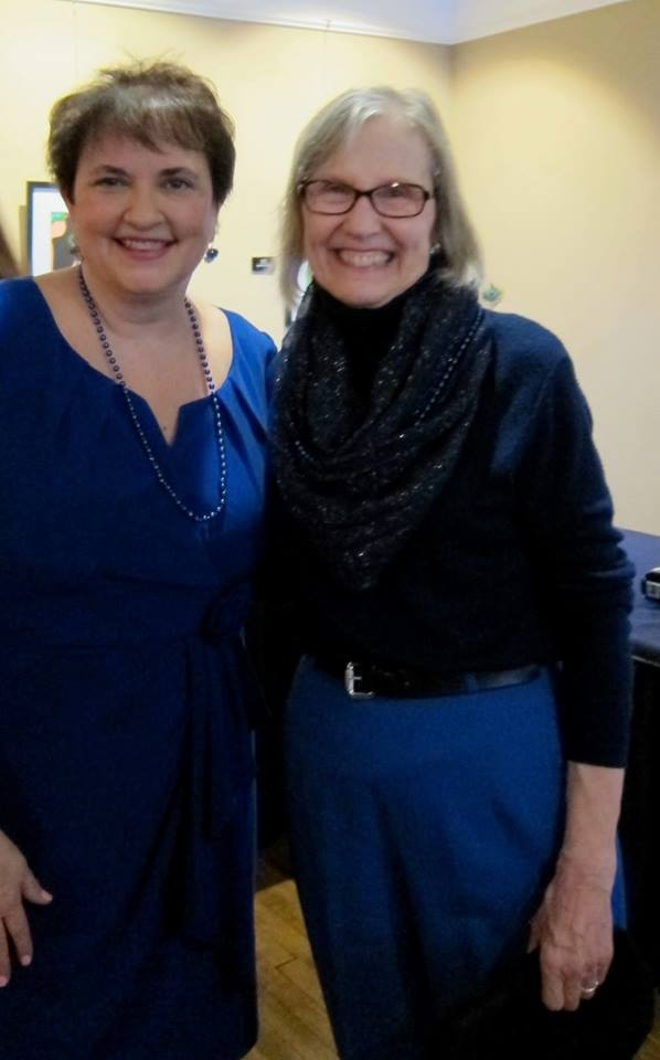 Sherie Brown, left, replaced Camille Leslie, right, as director of the Massillon Library when she retired in 2011.