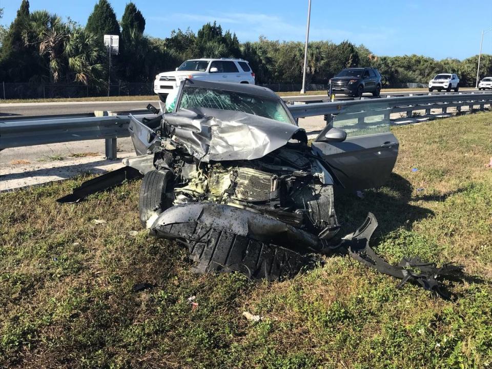 A Sarasota woman has been arrested for DUI after Florida Highway Patrol says she went through an interstate closure for a pedestrian event and crashed into an FHP vehicle on March 6, 2022.