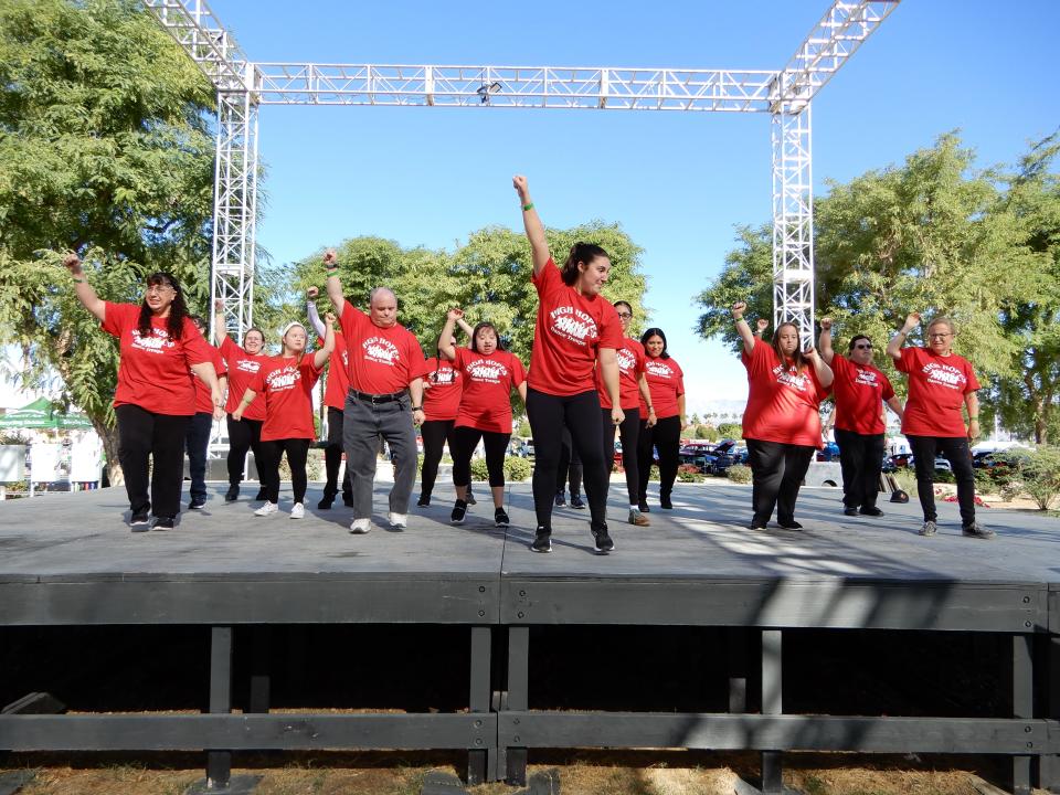The High Hopes Dance Troupe performs at the Italian Festival & Car Show, benefiting Desert Arc, on Nov. 18, 2023.