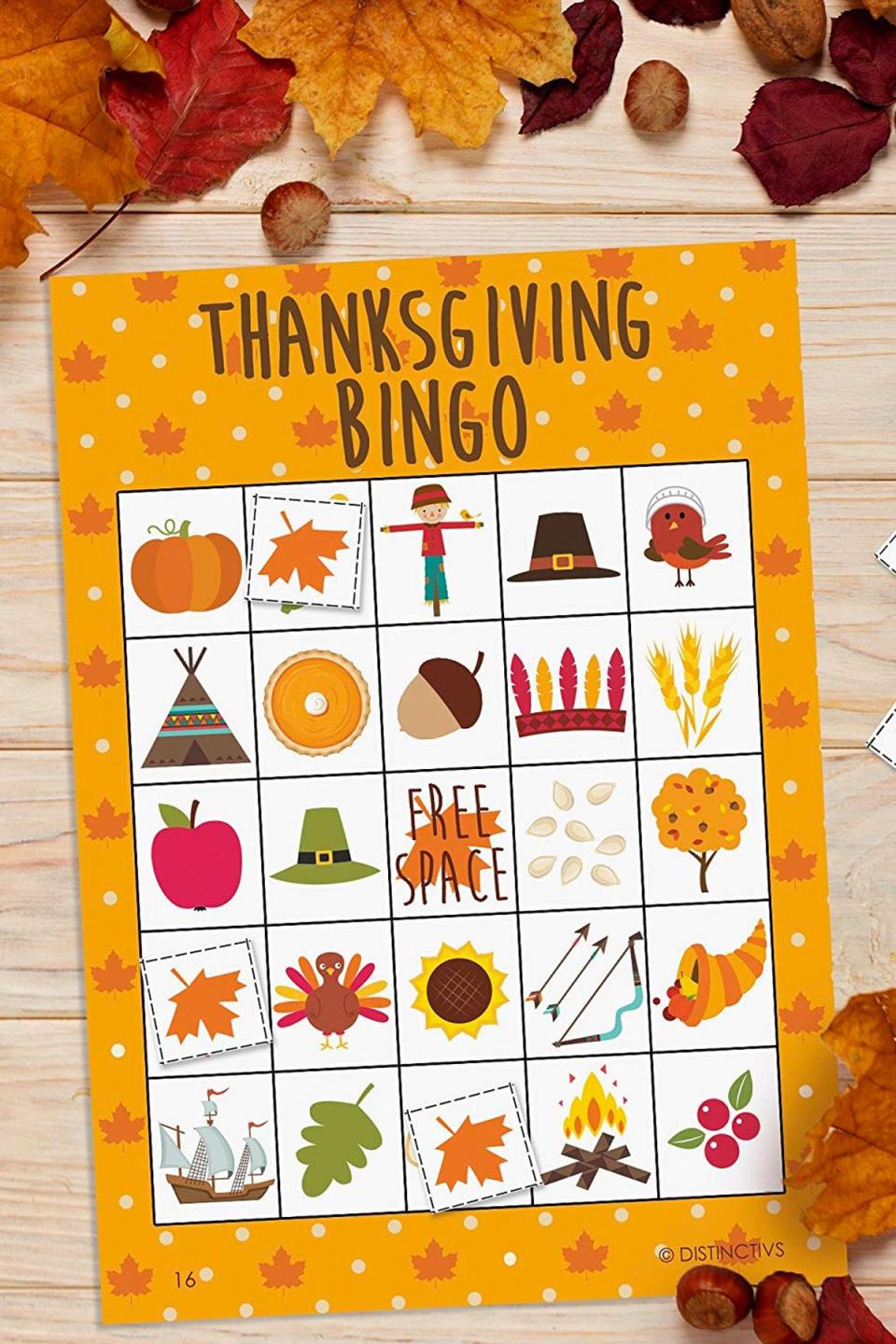 Thanksgiving Bingo Game