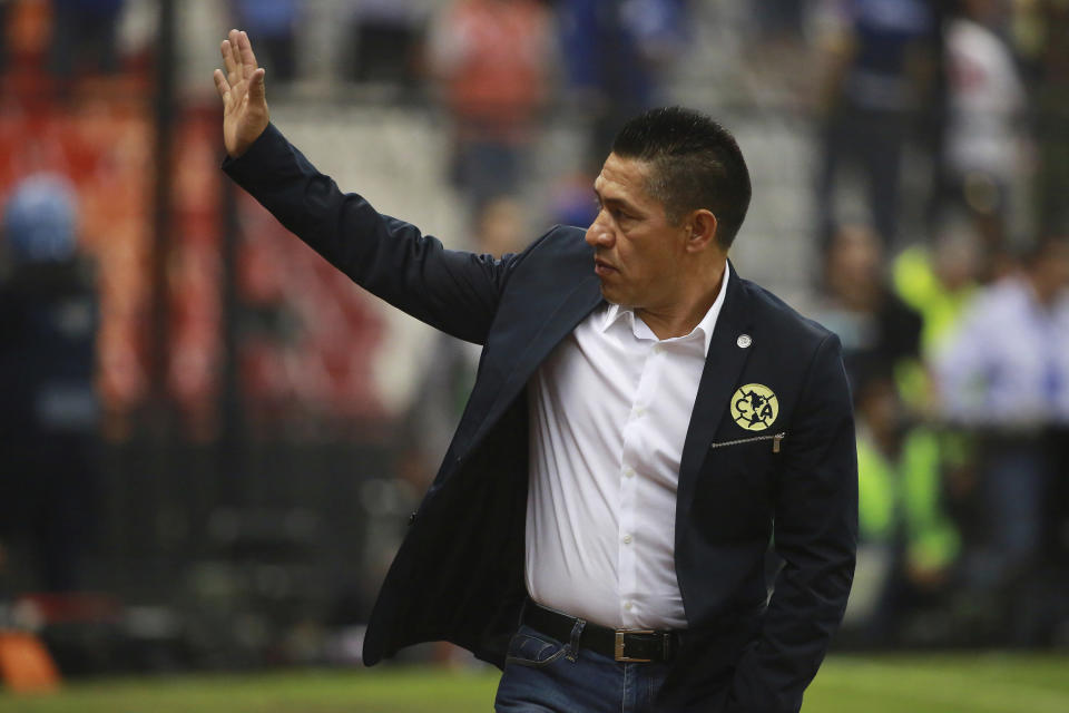 Ambriz durante su época como entrenador del América, en 2016. (Héctor Vivas/LatinContent via Getty Images)