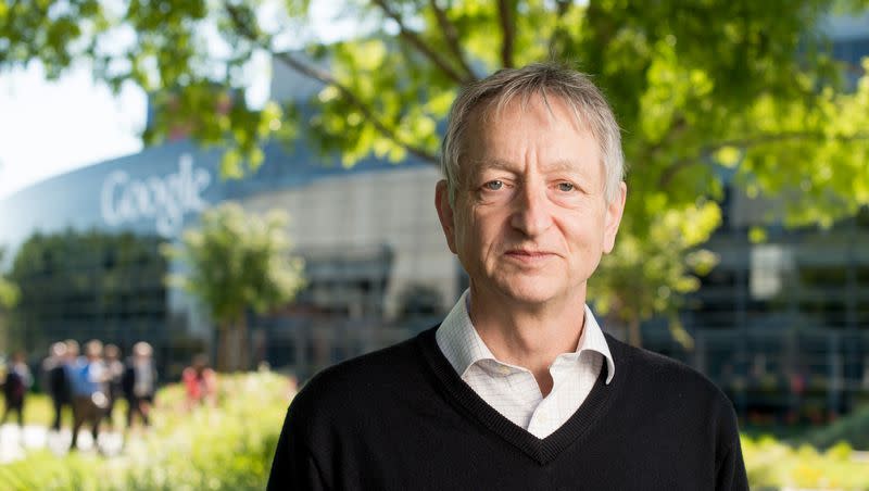 Computer scientist Geoffrey Hinton, who studies neural networks used in artificial intelligence applications, poses at Google’s Mountain View, Calif, headquarters on Wednesday, March 25, 2015. Hinton, the man widely considered as the “godfather” of artificial intelligence, has left Google — with a message sharing his concerns about potential dangers stemming from the same technology he helped build.
