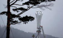 The Olympic Cauldron for the upcoming 2018 Pyeongchang Winter Olympic Games is pictured in Pyeongchang, South Korea, January 22, 2018. REUTERS/Fabrizio Bensch