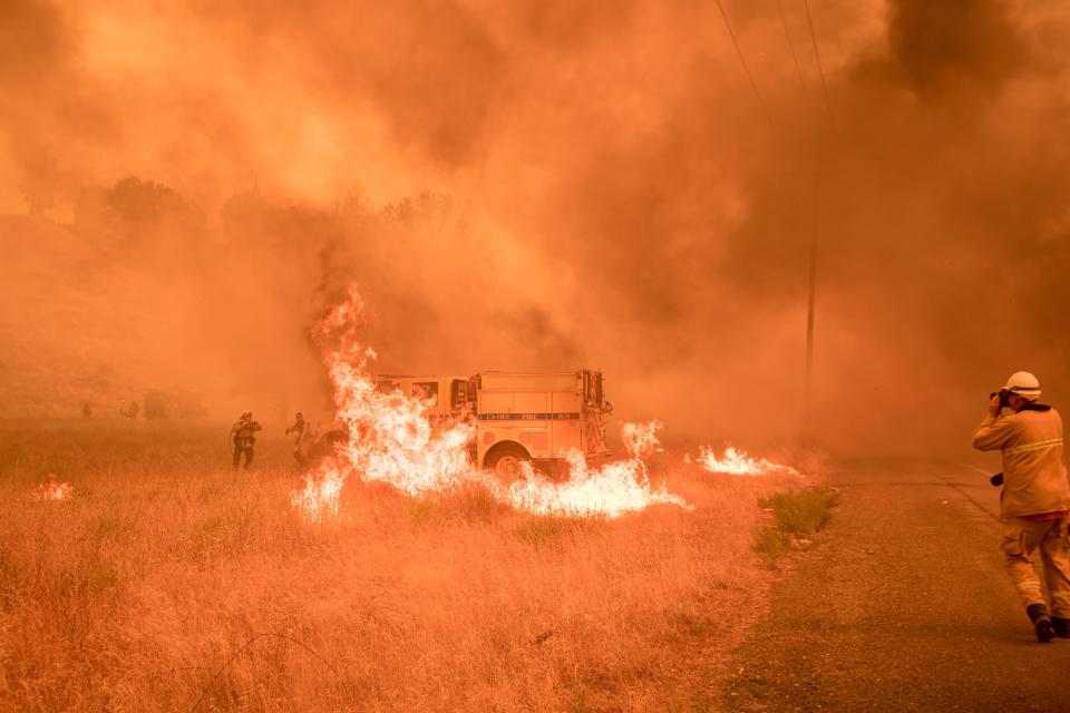 Multiple wildfires burn out of control in Northern California