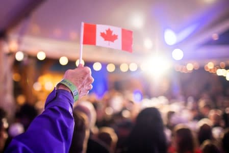 Leader of Canada's Conservatives campaigns in Langley BC