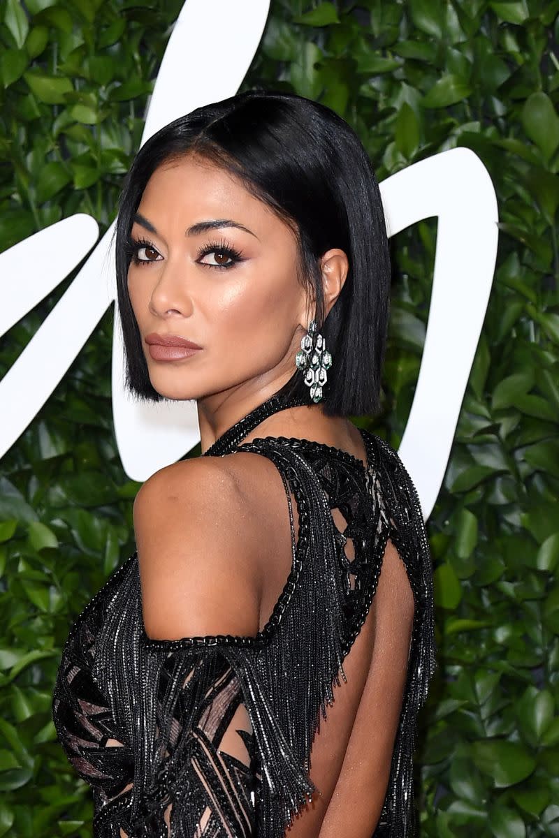 Nicole Scherzinger's shiny style