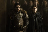 Richard Madden and Michelle Fairley in the "Game of Thrones" episode, "The Rains of Castamere."
