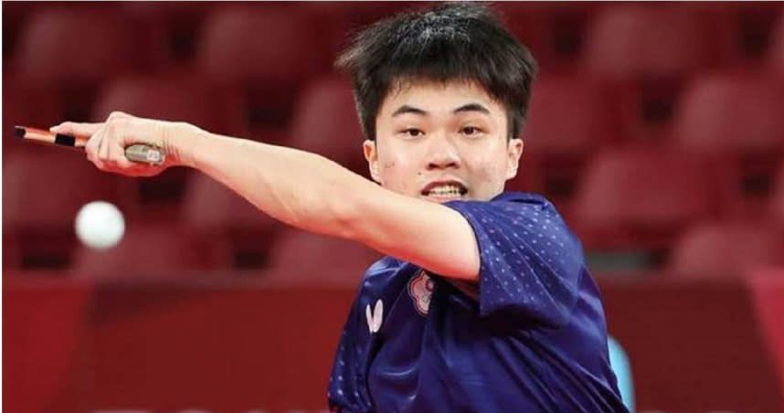 台灣桌球好手林昀儒在WTT大滿貫賽新加坡站男單8強賽與東京奧運金牌、大陸名將馬龍鏖戰5局惜敗。（圖／ 取自中時資料庫，季志翔攝）