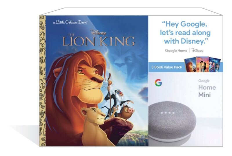 Google Home Mini + 3 Disney Little Golden Book (Photo: Walmart)