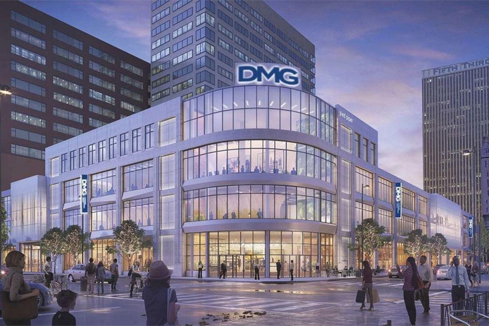 An artist rendering of the Divisions Maintenance Group office in downtown Cincinnati.