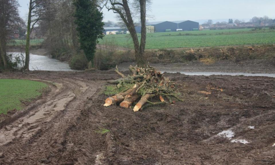 Damage at the River Lugg.