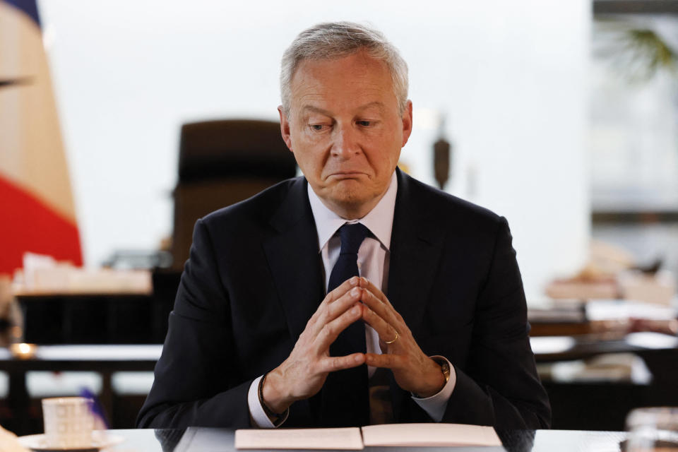 Bruno Le Maire photographié à Bercy au mois de février (illustration).