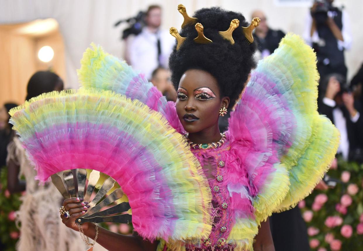 Lupita Nyong'o attends The Metropolitan Museum of Art's Costume Institute benefit gala celebrating the opening of the "Camp: Notes on Fashion" exhibition on Monday, May 6, 2019, in New York.