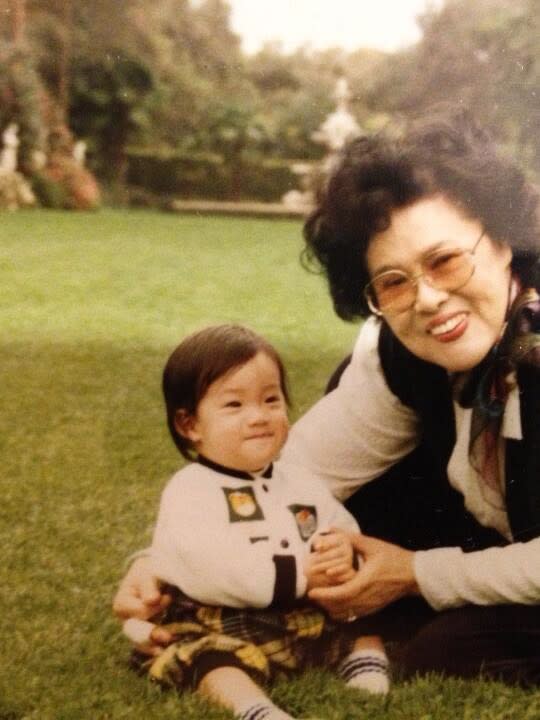 Wei and her paternal grandmother.