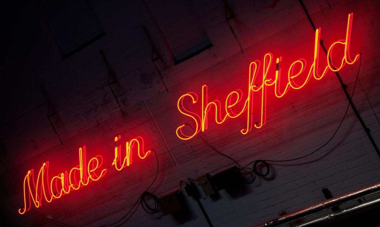 <span>A neon sign at Kelham Island.</span><span>Photograph: Dan Saunders Photography/Alamy</span>