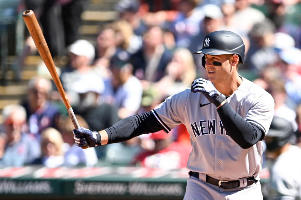 MLB紐約洋基本季「鑽石打線」少數亮點，Anthony Rizzo。(Photo by Nick Cammett/Diamond Images via Getty Images)