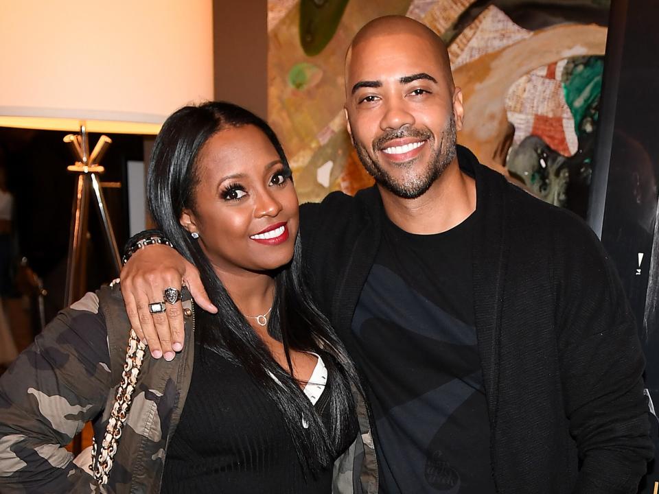 Keisha Knight Pulliam (L) and Brad James attend a special screening of ‘The Photograph’, hosted by Will Packer and presented by Universal Pictures on February 6, 2020 in Atlanta, Georgia