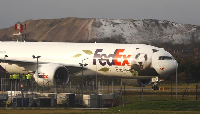 Pandas land in UK