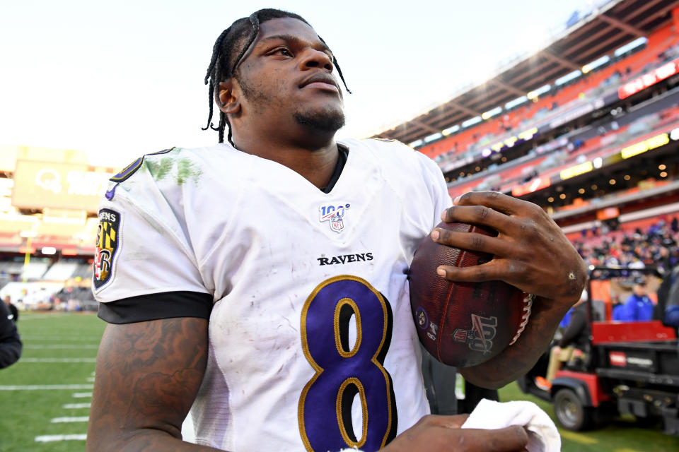 Ravens quarterback Lamar Jackson will be a huge part of this postseason. (Photo by: 2019 Nick Cammett/Diamond Images via Getty Images)