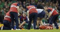 Rugby Union - France v Ireland - IRB Rugby World Cup 2015 Pool D - Millennium Stadium, Cardiff, Wales - 11/10/15 Ireland's Paul O'Connell receives treatment after sustaining an injury Action Images via Reuters / Henry Browne Livepic