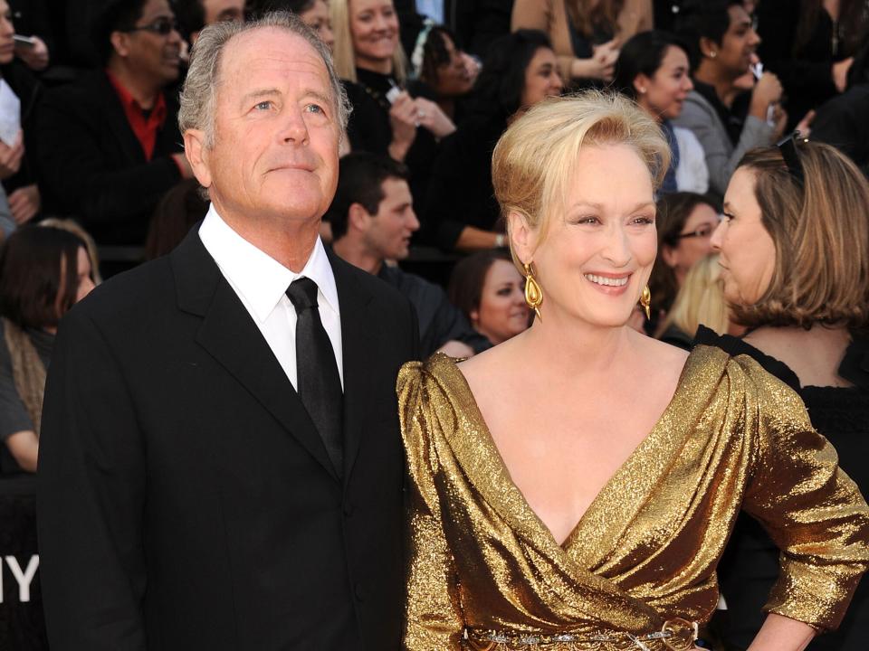 Meryl Streep (R) and husband Don Gummer arrive at the 84th Annual Academy Awards held at the Hollywood & Highland Center on February 26, 2012 in Hollywood, California