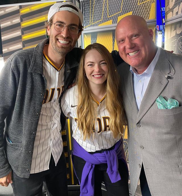 Emma Stone Makes Rare Appearance with Husband Dave McCary at Padres  Baseball Game