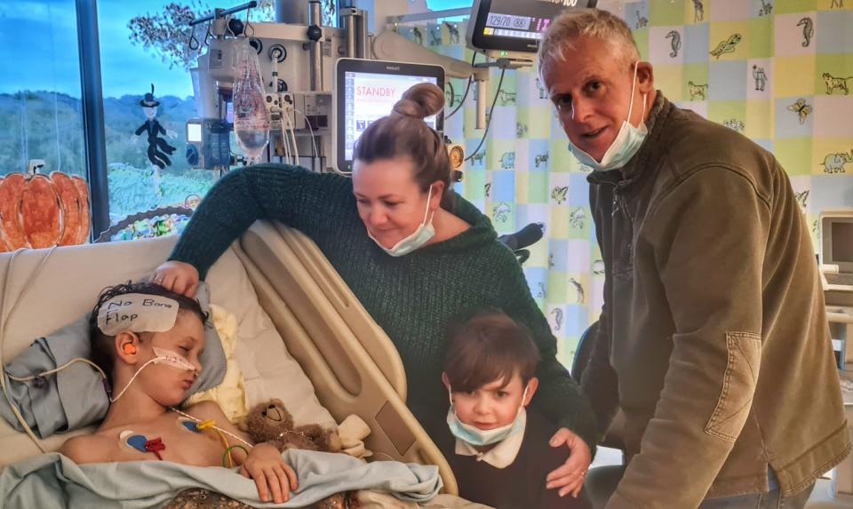 The family of a nine-year-old boy who nearly died following a fall outside his home are raising money to thank those who saved his life. Ioan Watts from Bedwas was taken to the University Hospital of Wales in Cardiff on October 3 after he fell off his scooter and was left critically ill.

His mum Lydia Watts said Ioan fell down an eight-feet drop and landed directly onto his head on the concrete floor. The accident left him in a coma for nearly a month, and six months later he is still recovering from his injuries. The 43-year-old said her son wouldn't have survived the incident if it wasn't for the life-saving work of the air ambulance charity and Noah's Ark Children's Hospital.