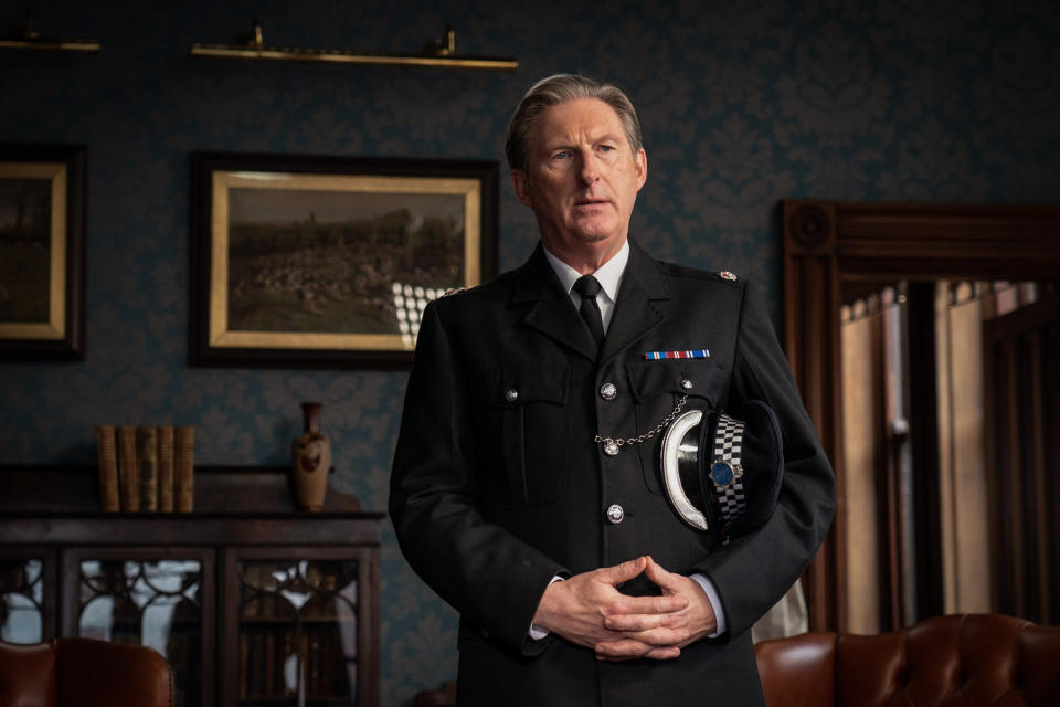 WARNING: Embargoed for publication until 00:00:01 on 30/03/2021 - Programme Name: Line of Duty S6 - TX: n/a - Episode: Line Of Duty - Ep 3 (No. n/a) - Picture Shows:  Superintendent Ted Hastings (ADRIAN DUNBAR) - (C) World Productions - Photographer: Chris Barr