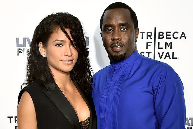 <p>Theo Wargo/Getty</p> Cassie Ventura and Sean Combs, April 2017