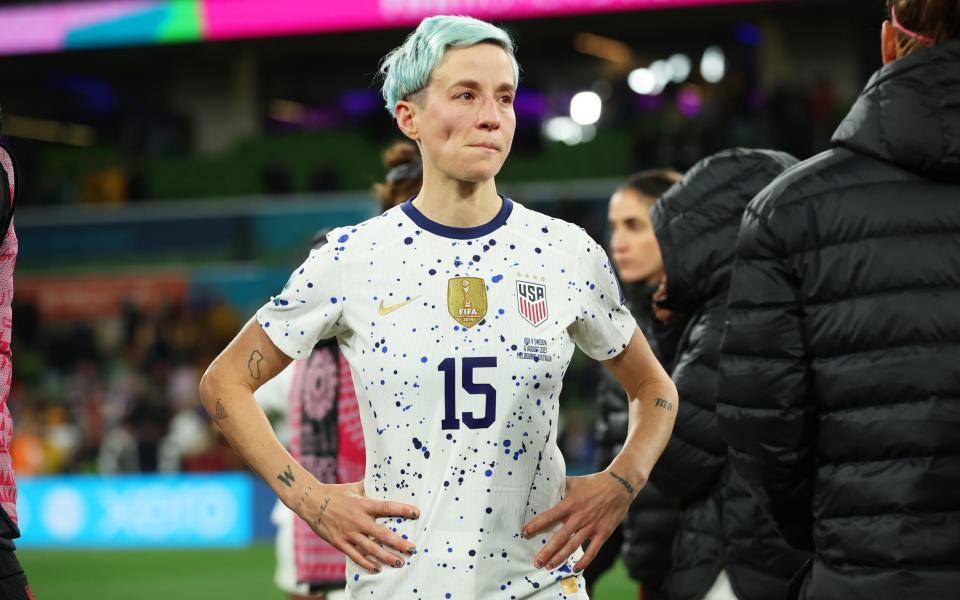 Megan Rapinoe misses her penalty