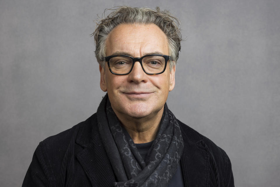 Executive producer Kenton Fielding poses for a portrait to promote the Apple TV+ television series "The Completely Made-Up Adventures of Dick Turpin" during the Winter Television Critics Association Press Tour on Monday, Feb. 5, 2024, at The Langham Huntington Hotel in Pasadena, Calif. (Willy Sanjuan/Invision/AP)