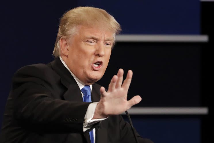 Donald Trump at the debate at Hofstra University in Hempstead, N.Y. (Photo: David Goldman/AP)