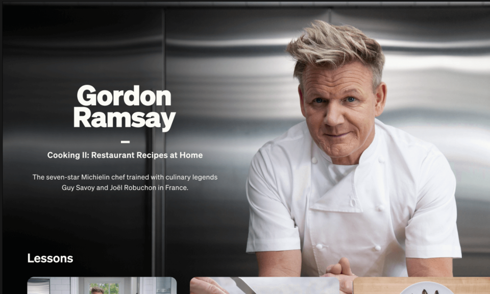 MasterClass gordon ramsay teaching cooking