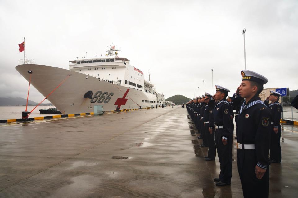 Chinese naval hospital ship Peace Ark