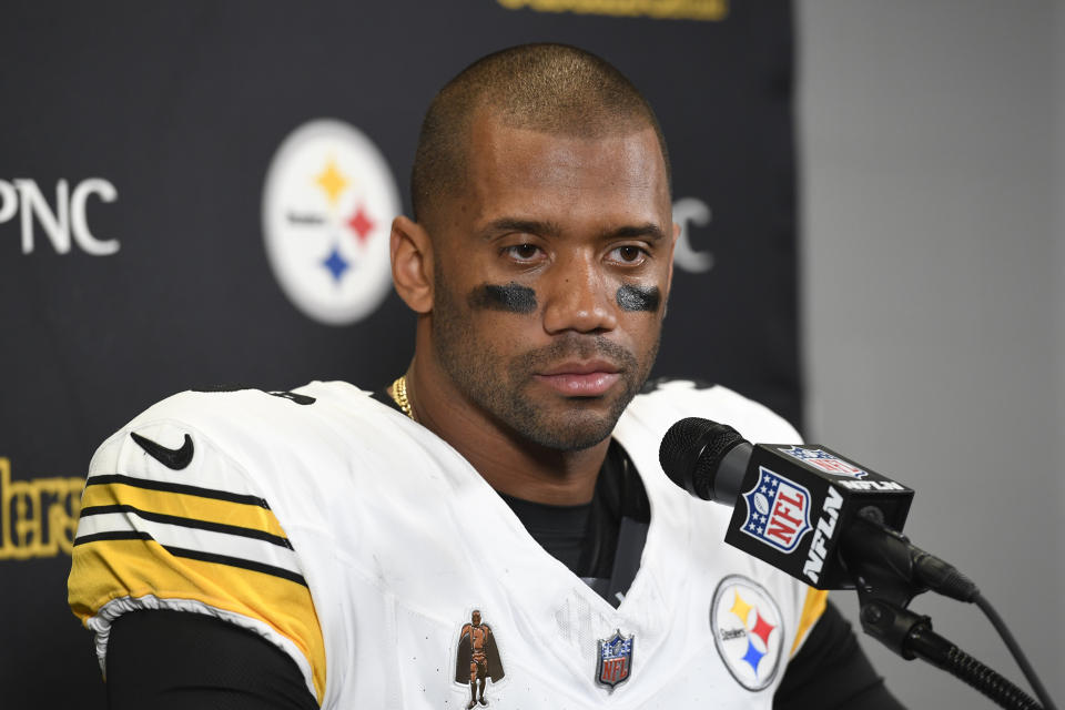 Pittsburgh Steelers quarterback Russell Wilson was named the team's starter in Week 1. (AP Photo/Jose Juarez)