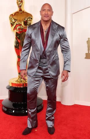 <p>Mike Coppola/Getty</p> Dwayne Johnson