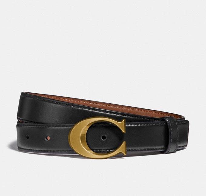 Signature Buckle Belt, 25mm. Image via Coach Outlet.