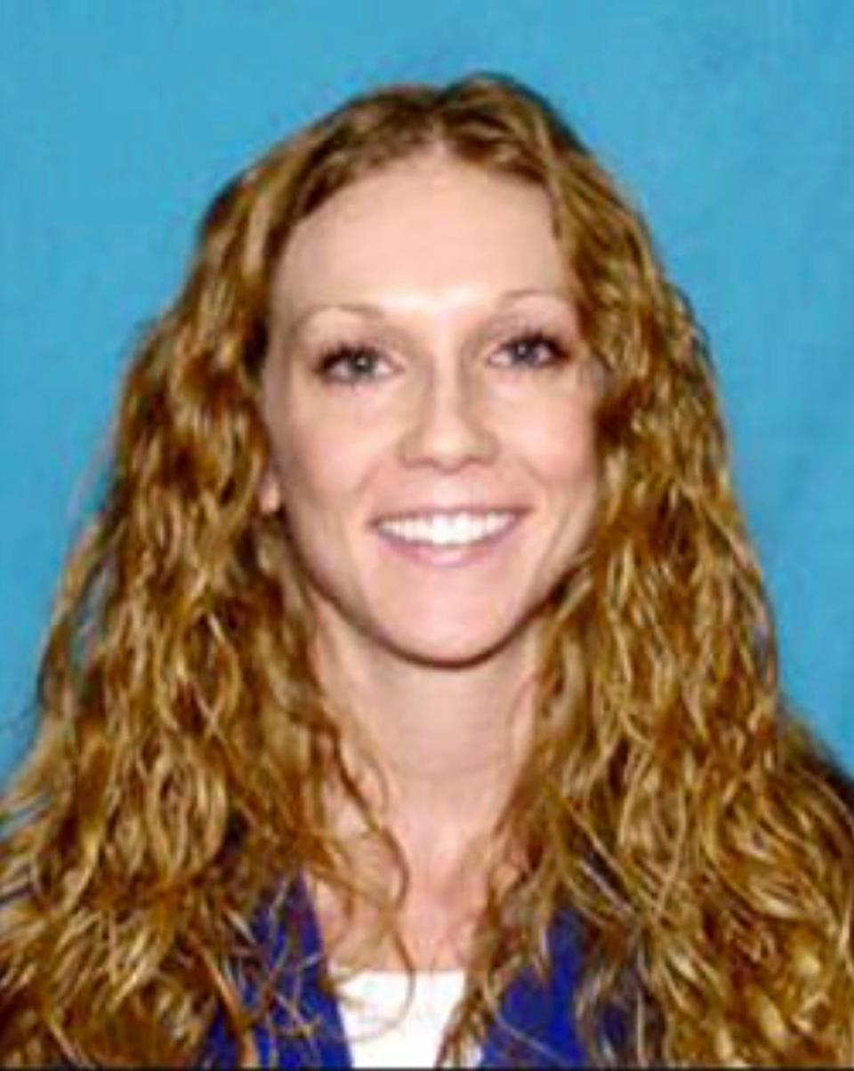 This undated photo provided by the U.S. Marshals Service shows Kaitlin Marie Armstrong. Police were searching Monday, May 23, 2022, for Armstrong, who is suspected in the fatal shooting of a professional cyclist at an Austin, Texas, home. The body of 25-year-old Anna Moriah "Mo" Wilson, of San Francisco, was found May 11.