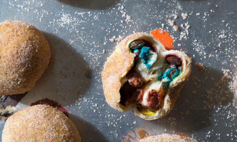 5-Ingredient Churros Stuffed with Leftover Halloween Candy