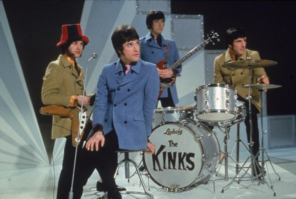 The Kinks in colour and on TV in 1968 (Getty Images)