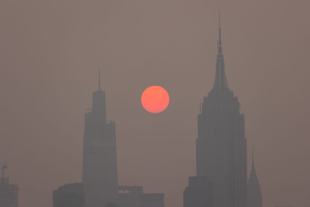 New York Has World's Worst Air Pollution As Canada Wildfires Rage