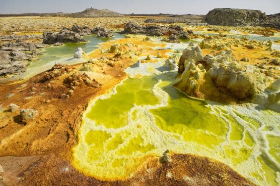 Dallol has the highest average temperature of an inhabited place (Getty Images/Vetta)