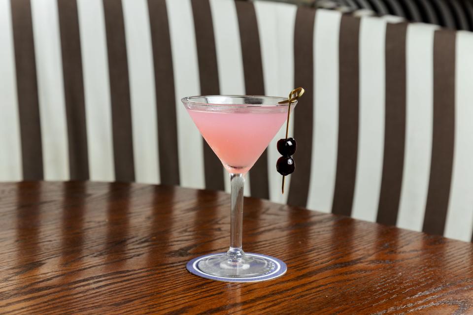 "The Aviation" cocktail at City Oyster can be the perfect way to say "I love you" to that special someone. Or maybe just make them more tolerable.