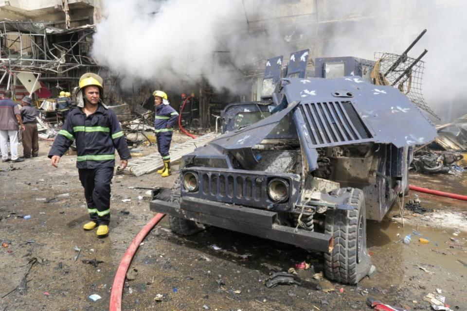 ISIS claims deadly suicide bombings in Baghdad area