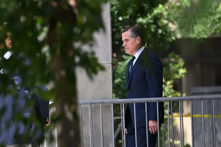 July 26, 2023: Hunter Biden, son of U.S. President Joe Biden, departs the J. Caleb Boggs Federal Building and United States Courthouse in Wilmington, Delaware. Biden pleaded not guilty to two misdemeanor tax charges in a deal with prosecutors to avoid prosecution on an additional gun charge. However, the federal judge overseeing the case unexpectedly delayed Biden&#39;s plea deal and deferred her decision until more information is put forth by both the prosecution and the defense.