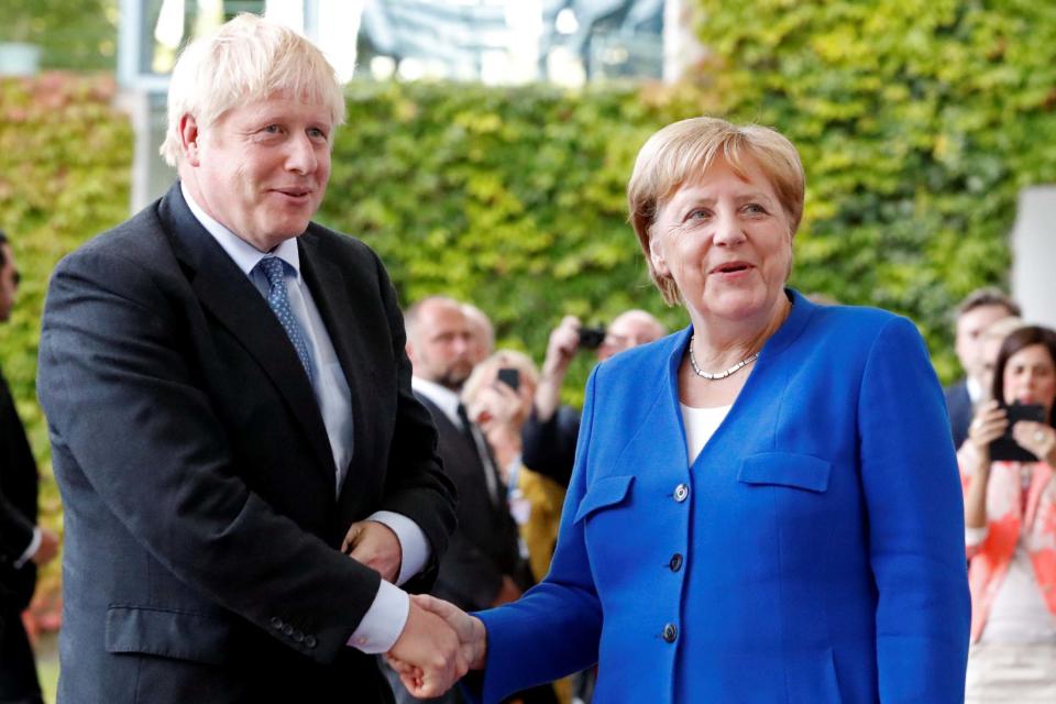 German Chancellor Angela Merkel and Prime Minister Boris Johnson (REUTERS)