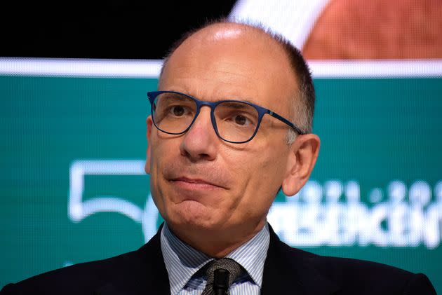ROME, ITALY - 2021/11/16: The secretary of the Democratic Party Enrico Letta seen at the 50th anniversary Confesercenti National Assembly.
Confesercenti is an association representing Italian businesses in trade, tourism and services, crafts and small industries. (Photo by Vincenzo Nuzzolese/SOPA Images/LightRocket via Getty Images) (Photo: SOPA Images via Getty Images)