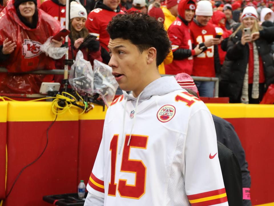 Jackson Mahomes, Patrick Mahomes' brother, in January 2023.