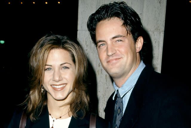 <p>Ron Davis/Getty</p> Jennifer Aniston and Matthew Perry